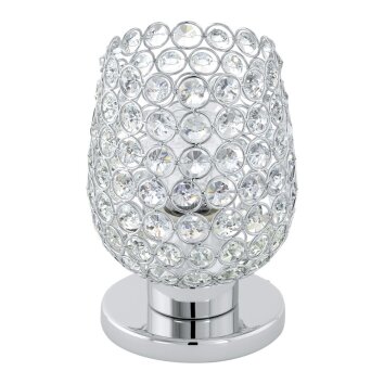 Eglo BONARES 1 table lamp chrome, clear, 1-light source