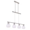 Globo WILLY Pendant Light matt nickel, 4-light sources