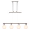 Globo WILLY Pendant Light matt nickel, 4-light sources