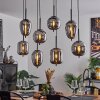 VERBANIA Pendant Light black, 8-light sources