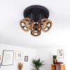 HAERVEJ WOOD Ceiling Light Light wood, black, 3-light sources