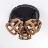 HAERVEJ WOOD Ceiling Light Light wood, black, 3-light sources