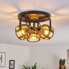 HAERVEJ WOOD Ceiling Light Light wood, black, 3-light sources