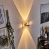 Hofstein Sapri wall light matt nickel, 1-light source
