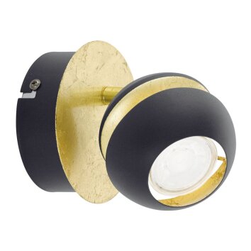 Eglo NOCITO wall light gold, black, 1-light source