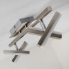 Sakami ceiling light LED matt nickel, 4-light sources