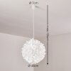 Murten Pendant Light white, 1-light source