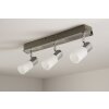 Trio 8214 ceiling light LED aluminium, chrome, stainless steel, 3-light sources