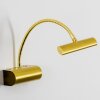Trio Curtis wall light LED brass, 1-light source
