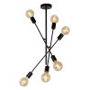 Lucide LESTER Ceiling Light black, 6-light sources