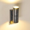 BRACHY Outdoor Wall Light grey, 2-light sources, Motion sensor