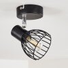 Ceiling Light Bolderslev chrome, black, 1-light source