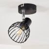 Ceiling Light Bolderslev chrome, black, 1-light source