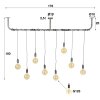 TJERGAAST Pendant Light silver, 8-light sources