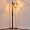 HAERVEJ Floor Lamp Dark wood, black, 1-light source