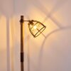 HAERVEJ Floor Lamp Dark wood, black, 1-light source