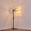HAERVEJ Floor Lamp Dark wood, black, 1-light source