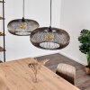 AGUEDA Pendant Light black, 2-light sources