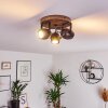 KUAH Ceiling Light black, 3-light sources
