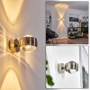 Hofstein Sapri wall light matt nickel, 1-light source