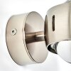 Hofstein Sapri wall light matt nickel, 1-light source