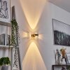 Hofstein Sapri wall light matt nickel, 1-light source