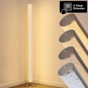 Pipe Floor Lamp LED matt nickel, 1-light source