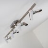 Sakami ceiling light LED matt nickel, 8-light sources