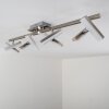 Sakami ceiling light LED matt nickel, 8-light sources