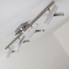 Sakami ceiling light LED matt nickel, 8-light sources