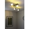 Trio 8214 ceiling light LED aluminium, chrome, stainless steel, 4-light sources