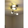 Trio 8214 ceiling light LED aluminium, chrome, stainless steel, 4-light sources
