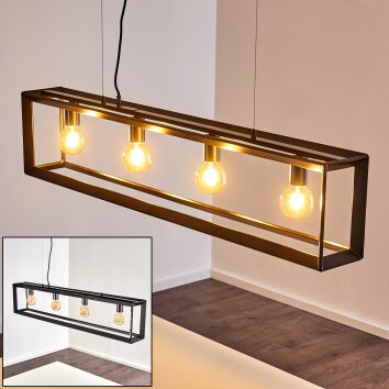 TRARYD Pendant Light black, 4-light sources