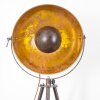 MALOY floor lamp chrome, rust-coloured, 1-light source