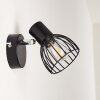 Wall Light Bolderslev chrome, black, 1-light source
