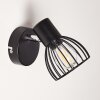 Wall Light Bolderslev chrome, black, 1-light source