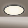 Leuchten-Direkt FLAT Ceiling Light LED black, 1-light source, Remote control