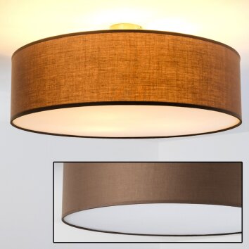 Foggia ceiling light brown, 3-light sources