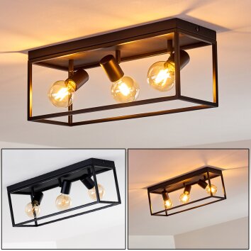 Ryssby Ceiling Light black, 3-light sources