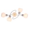 Globo WILLY Ceiling Light matt nickel, 5-light sources