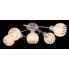 Globo WILLY Ceiling Light matt nickel, 5-light sources