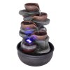 Globo FONTANA fountain grey, black, 1-light source, Colour changer