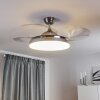 BENDIGO ceiling fan LED chrome, 1-light source