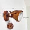 Butikon Wall Light rust-coloured, 1-light source