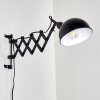LASANO Wall Light black, 1-light source