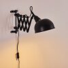 LASANO Wall Light black, 1-light source