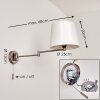 NEUVILLE Wall Light matt nickel, 1-light source