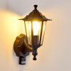 VALTIMO outdoor wall light black, 1-light source, Motion sensor