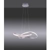 Leuchten-Direkt LS-MELINDA Pendant Light LED stainless steel, 1-light source, Remote control, Colour changer