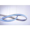 Leuchten-Direkt LS-MELINDA Pendant Light LED stainless steel, 1-light source, Remote control, Colour changer
